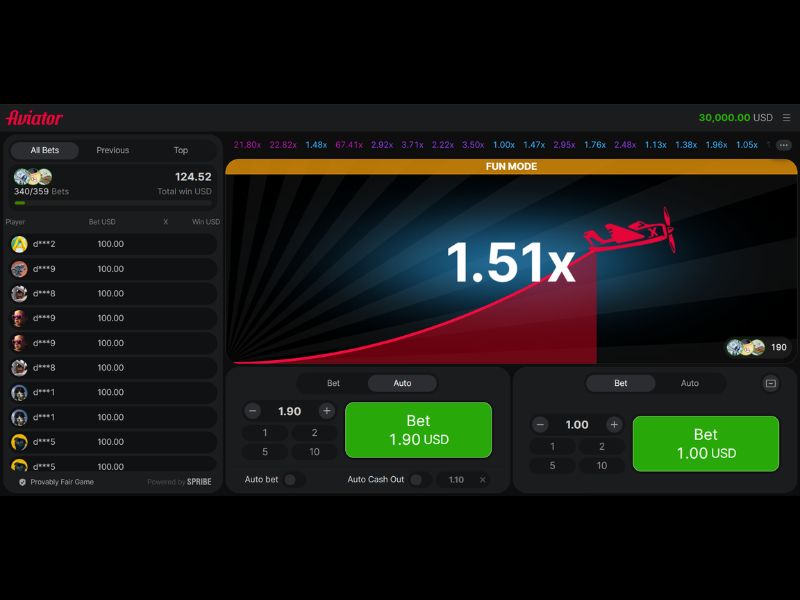 Juega a Aviator en Palms Bet