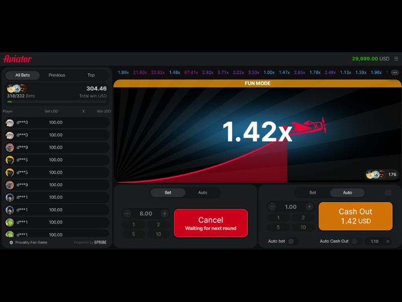 Aviator en dispositivos móviles