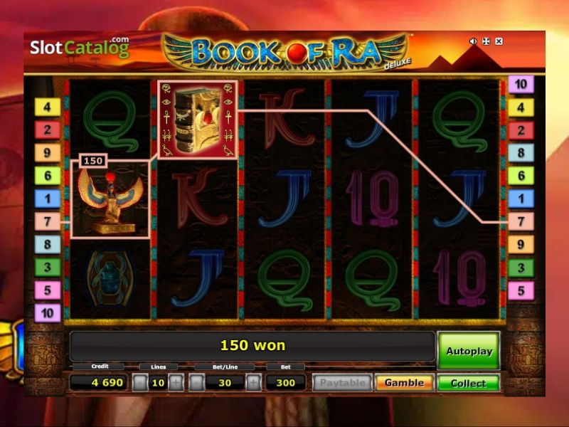 Regras do jogo Book of Ra