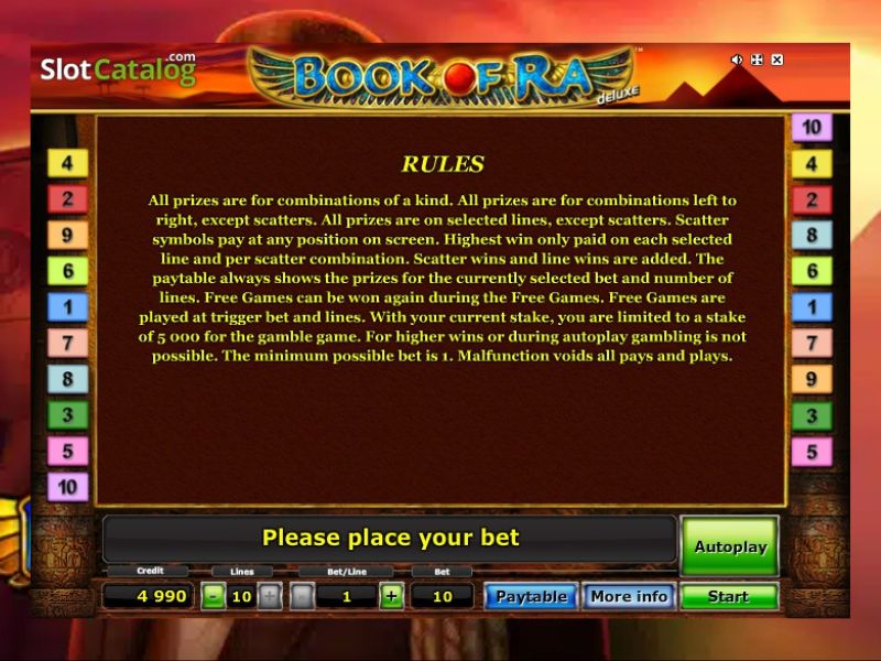 Inscreva-se no Book of Ra na Palms Bet