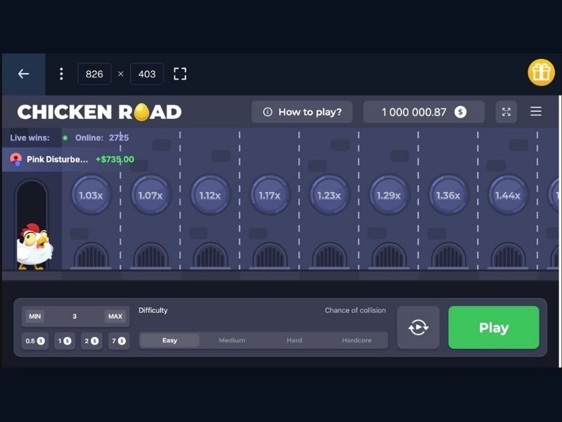 Iscriviti a Chicken Road su Palms Bet